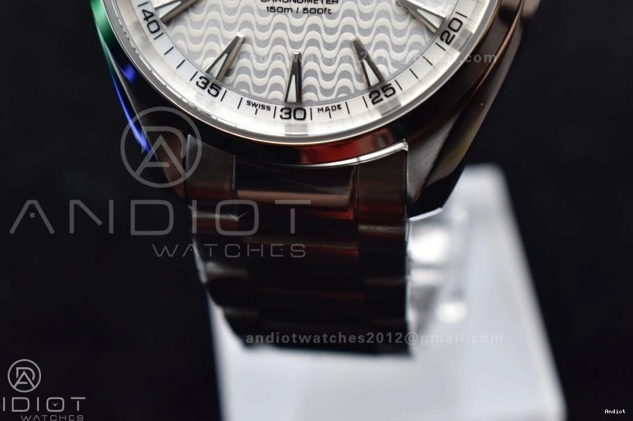 SS Edition Bracelet Aqua SS White 1:1 VSF On Terra Dial 150M Waved Best A8500 0323